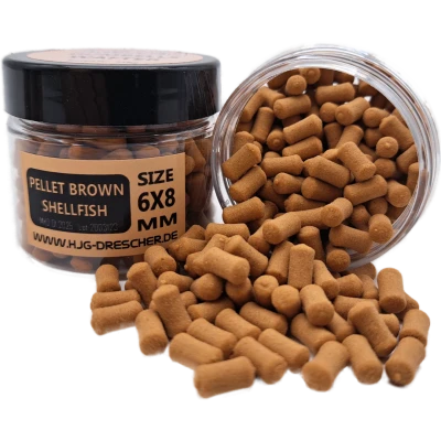 HJG Drescher Dumbell Wafter Pellet Brown Shelfish 3 HJG Drescher Dumbell Wafter Pellet Brown Shelfish