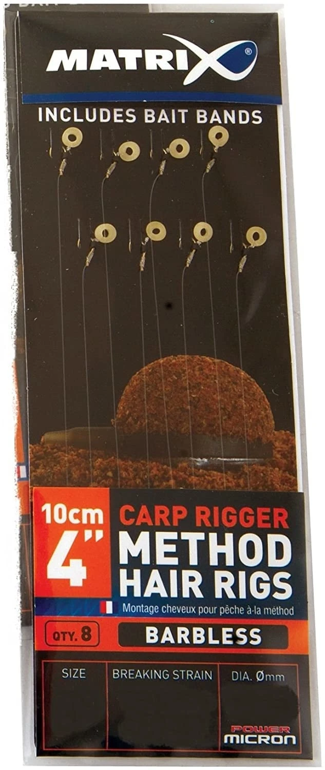 Matrix Carp Rigger Method Hair Rigs Barbless 4 Matrix Carp Rigger Method Hair Rigs Barbless - Afbeelding 2