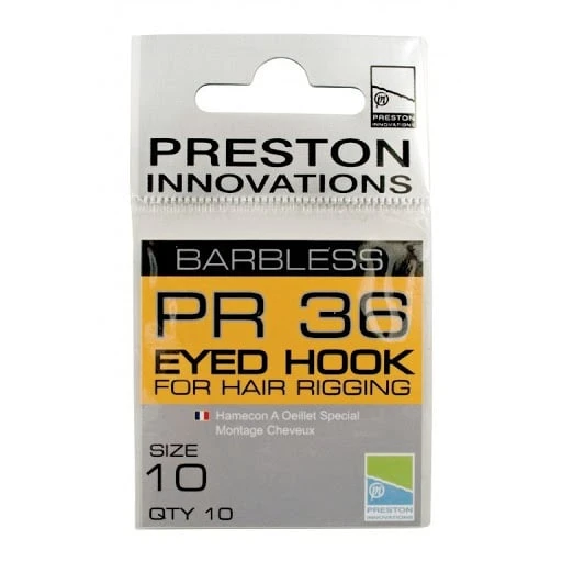 PR36 Eyed Hook For Hair Rigging Barbless 4 PR36 Eyed Hook For Hair Rigging Barbless - Afbeelding 2